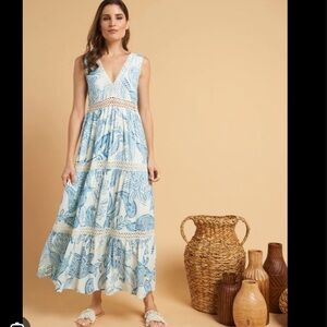 Gorgeous Rayon Maxi Dress Size L